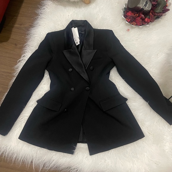 Zara blogger classic cut tuxedo blazer - Picture 1 of 4